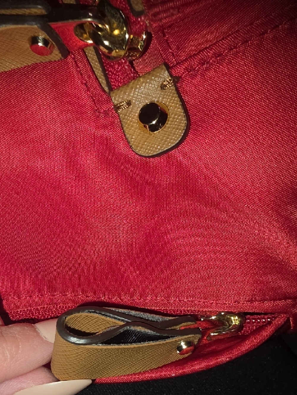 Michael Kors Red Nylon Backpack 16x16 - Picture 12 of 14